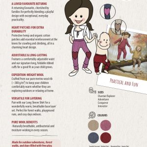 Leggings patch coeur ManyMonths