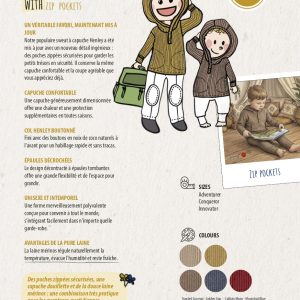 Sweat à capuche avec poches ManyMonths