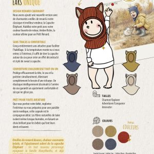 Cagoule Elephant avec oreilles de renard