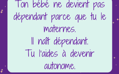 Pourquoi ton bébé n’est pas censé être autonome (et pourquoi c’est OK)